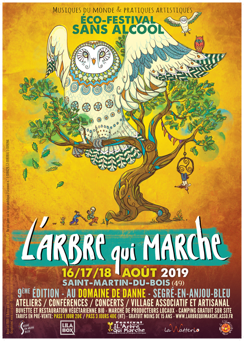 Affiche festival de l'Arbre qui marche