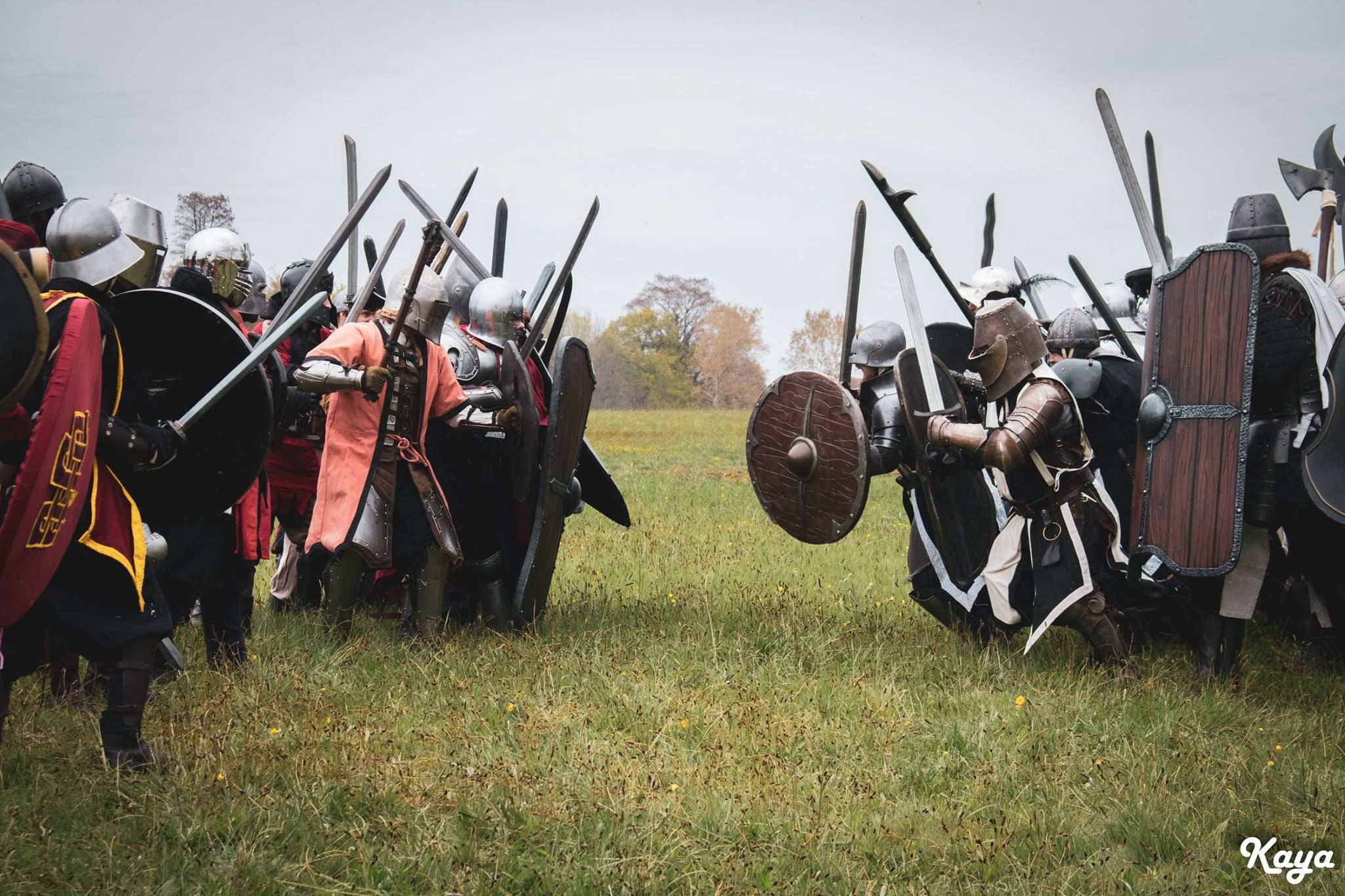 Bataille de chevaliers avec l'association Time Freeze